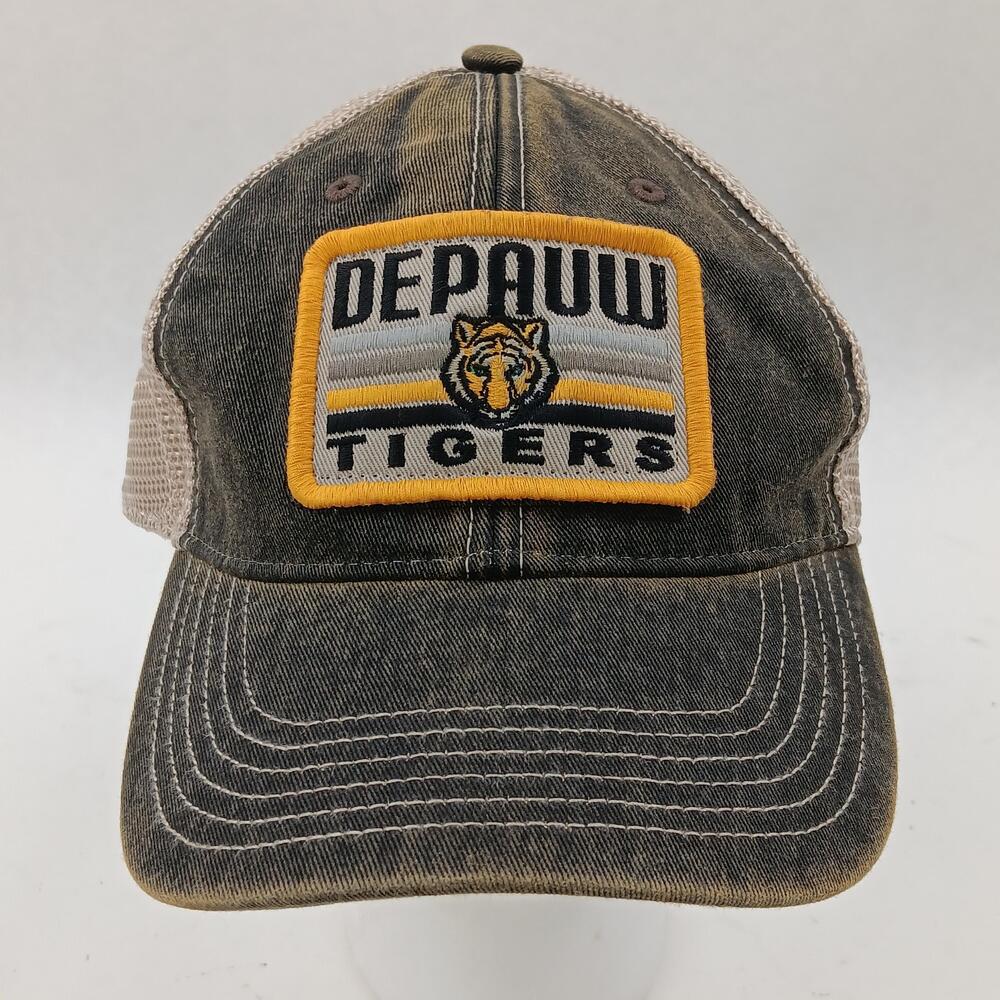 DePauw Tigers Hat Cap Snap Back Mens One Size Black College Football Legacy